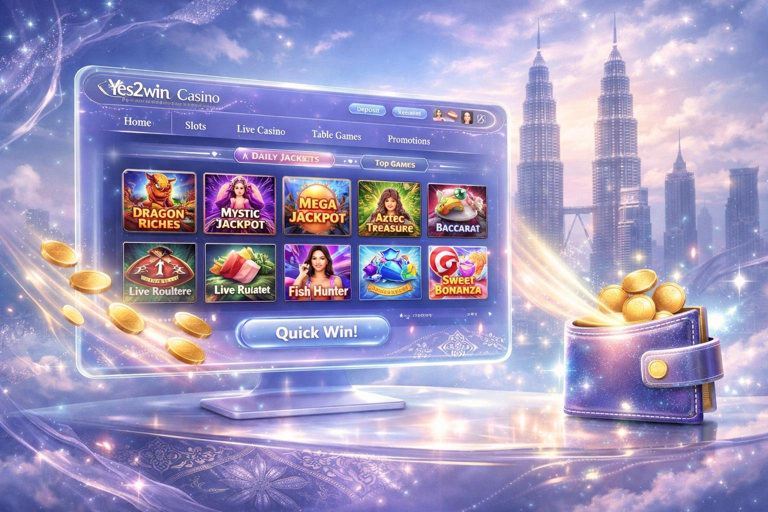 Yes2win Casino Online Review 2026: Fast Payouts, Game Variety & Desktop Experience